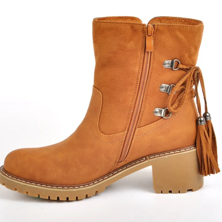 Boots, Bottines|OUTSHOES Bottines A Talons Avec Pampilles Marron