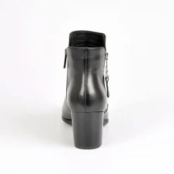 Boots, Bottines|TIPO ALTO Bottines A Talons Femme Avec Zip Sur Le Cote Noir