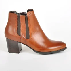 Boots, Bottines|TIPO ALTO Bottines A Talons Femme Avec Elastiques Marron