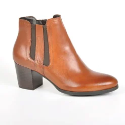 Boots, Bottines|TIPO ALTO Bottines A Talons Femme Avec Elastiques Marron