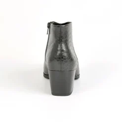 Boots, Bottines|VICE VERSA Bottines A Talons Femme Avec Effet Croco Noir