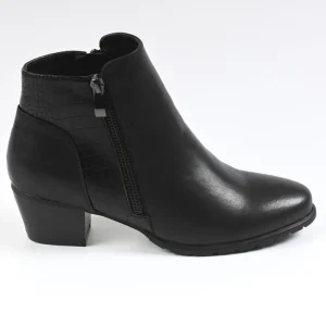 Boots, Bottines|VICE VERSA Bottines A Talons Femme Avec Zip Decoratif Noir