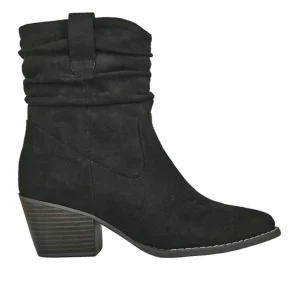 Boots, Bottines|VICE VERSA Bottines A Talons Femme Noir Style Western