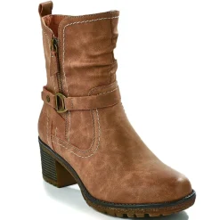Chaussures Confort|RELIFE Bottines A Talons Femme Marron