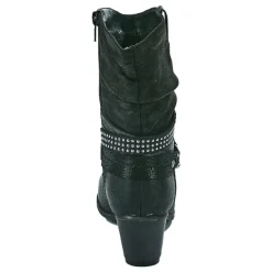 Chaussures Confort|SCALINA Bottines A Talons Femme Noir