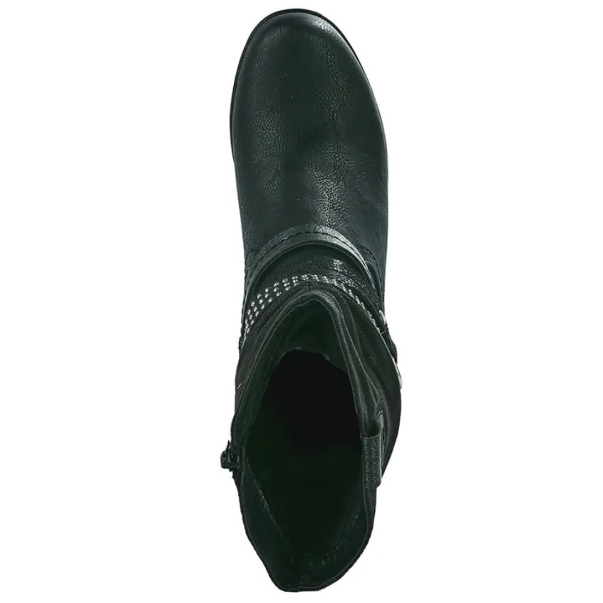 Chaussures Confort|SCALINA Bottines A Talons Femme Noir