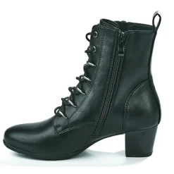 Chaussures Confort|SCALINA Bottines A Talons Femme Noir