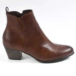 Boots, Bottines|VICE VERSA Bottines A Talons Femme Marron