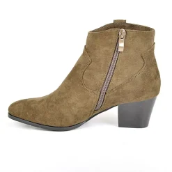 Boots, Bottines|VICE VERSA Bottines A Talons Femme Kaki