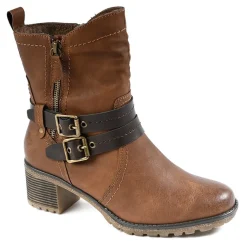 Chaussures Confort|RELIFE Bottines A Talons Camel