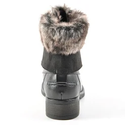 Boots, Bottines|VICE VERSA Bottines Avec Col Fausse Fourrure Noir