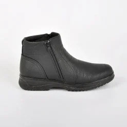 Boots, Bottines|OUTSHOES Bottines Avec Zip Pratique Sur Le Cote Noir
