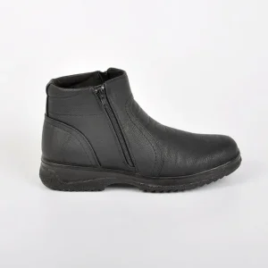 Boots, Bottines|OUTSHOES Bottines Avec Zip Pratique Sur Le Cote Noir