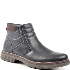 Boots, Bottines|OUTSHOES Bottines Avec Zip Pratique Sur Le Cote Compagnie Noir