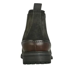 Boots, Bottines|FORTUNATO Bottines Chelsea Homme Noir Semelle Crantee