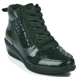 Chaussures Confort|LADY CONFORT Bottines Compensees Femme Noir