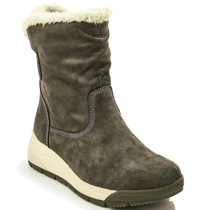 Chaussures Confort|RELIFE Bottines Compensees Femme Marron