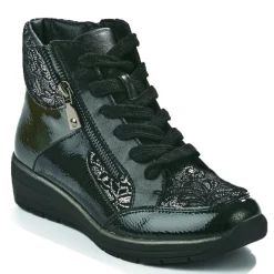 Chaussures Confort|LADY CONFORT Bottines Compensees Femme Noir