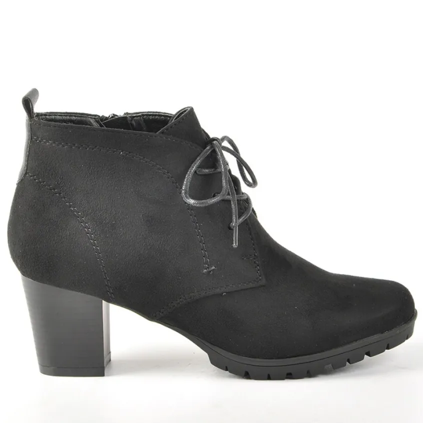 Chaussures Confort|SCALINA Bottines Femme A Talons Noir