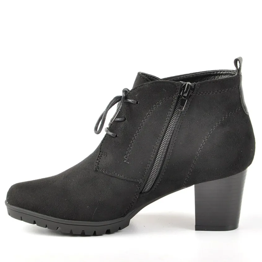 Chaussures Confort|SCALINA Bottines Femme A Talons Noir