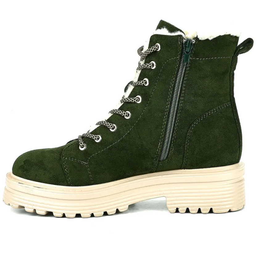 Boots, Bottines|OUTSHOES Bottines Femme Kaki