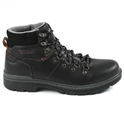 Boots, Bottines|OUTSHOES Bottines Homme Avec Col Textile Noir