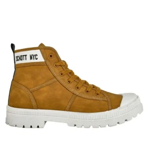 Baskets, Sneakers|SCHOTT Bottines Homme Camel Semelle Crantee