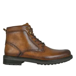 Boots, Bottines|FORTUNATO Bottines Montantes Homme Marron A Lacets