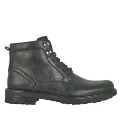 Boots, Bottines|FORTUNATO Bottines Montantes Homme Noir A Lacets
