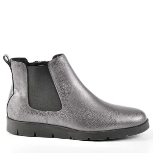 Chaussures Confort|SCALINA Bottines Plates Avec Elastiques Argente