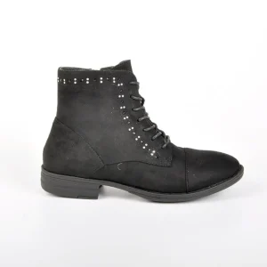 Boots, Bottines|VICE VERSA Bottines Plates Avec Strass Noir