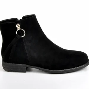 Boots, Bottines|VICE VERSA Bottines Plates Avec Zip Decoratif Noir