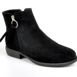 Boots, Bottines|VICE VERSA Bottines Plates Avec Zip Decoratif Noir