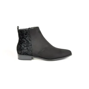 Boots, Bottines|VICE VERSA Bottines Plates Bi-Matieres Noir