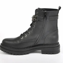 Boots, Bottines|VICE VERSA Bottines Plates Femme Avec Chaines Noir