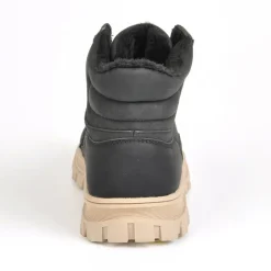 Boots, Bottines|OUTSHOES Bottines Plates Femme Bi-Matieres Noir