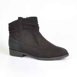 Boots, Bottines|VICE VERSA Bottines Plates Femme Bi-Matieres Noir