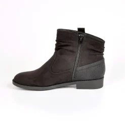 Boots, Bottines|VICE VERSA Bottines Plates Femme Bi-Matieres Noir