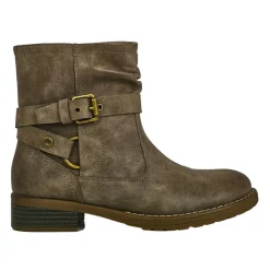 Boots, Bottines|VICE VERSA Bottines Plates Femme Marron Avec Boucles