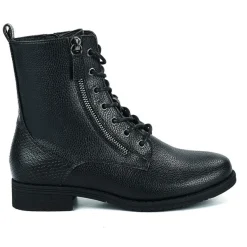 Boots, Bottines|VICE VERSA Bottines Plates Femme Noir A Lacets