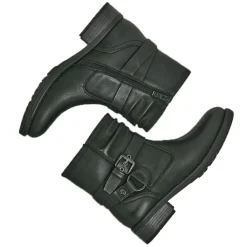 Boots, Bottines|VICE VERSA Bottines Plates Femme Noir Avec Boucles