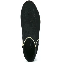 Boots, Bottines|VICE VERSA Bottines Plates Femme Noir En Suedine