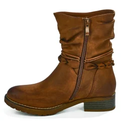Boots, Bottines|VICE VERSA Bottines Plates Femme Camel