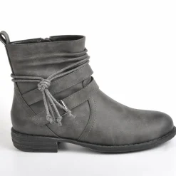 Boots, Bottines|VICE VERSA Bottines Plates Femme Gris