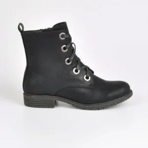 Boots, Bottines|VICE VERSA Bottines Plates Femme Noir