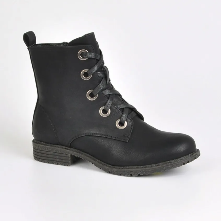 Boots, Bottines|VICE VERSA Bottines Plates Femme Noir