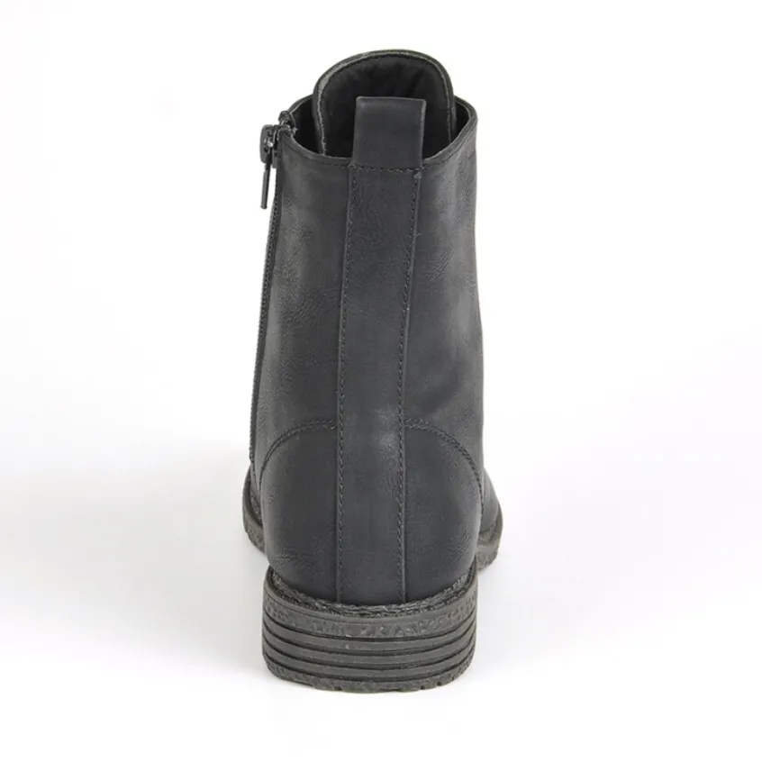 Boots, Bottines|VICE VERSA Bottines Plates Femme Noir