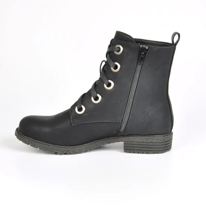 Boots, Bottines|VICE VERSA Bottines Plates Femme Noir
