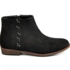 Boots, Bottines|VICE VERSA Bottines Plates Femme Noir