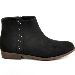 Boots, Bottines|VICE VERSA Bottines Plates Femme Noir